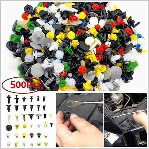 Pack 500 Agrafes de Carrosserie Hybrides - Polymère PA6.6 Haute Résistance
