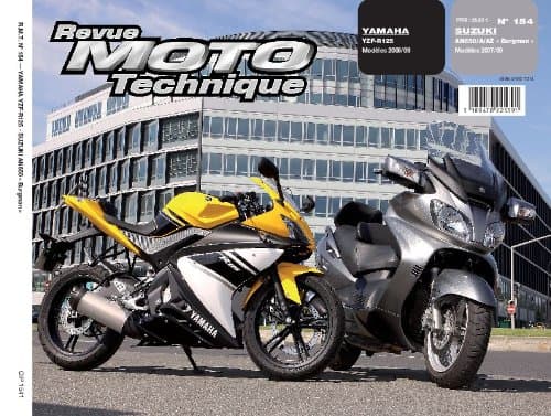 Revue Moto Technique RMT 154.1 - Suzuki AN650 Burgman & Yamaha YZF-R125
