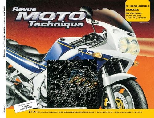 Revue Technique RMT HS5 Yamaha FZR 1000 Genesis (87-88) & EXUP (89-93)