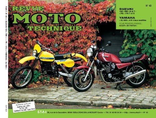 RMT n°43.1 : Suzuki 125 RM (N/T), PE 175 (T/X) & Yamaha XJ 650 (4K0)