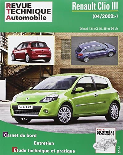 RTA Renault Clio III Ph.2 1.5 dCi (75/85/90 cv) - Revue Technique ETAI RRTAB0777