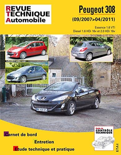 Revue Technique Automobile (RTA) B731 - Peugeot 308 I (Ph1) 1.6 VTi & 1.6 HDi