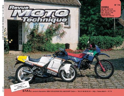 RTM Honda NS 125 R / MTX 125 (1987-1989) - Manuel d'Atelier Technique n°74