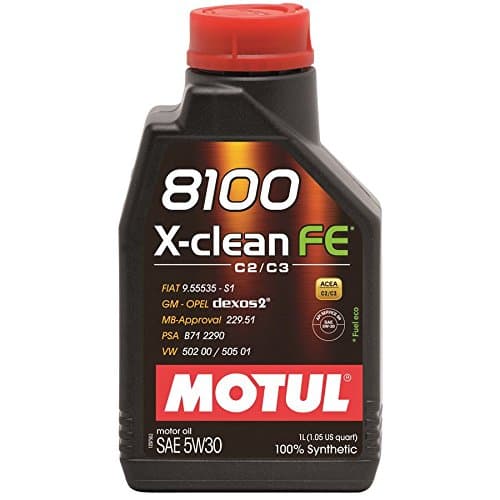 Motul 8100 X-CLEAN FE 5W30 - Lubrifiant 100% Synthèse Mid-SAPS ACEA C2/C3